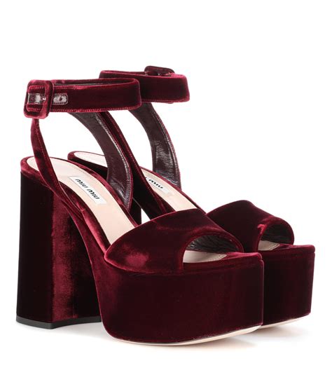 miu miu velvet shoes|mi miu prada official site.